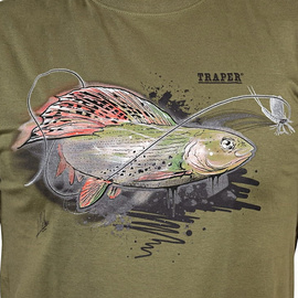 Traper T-Shirt Art Grayling Olive