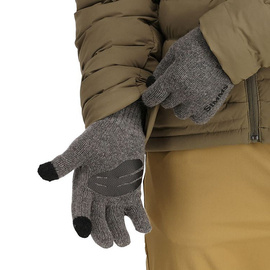 Simms Wool Full Finger Glove Steel