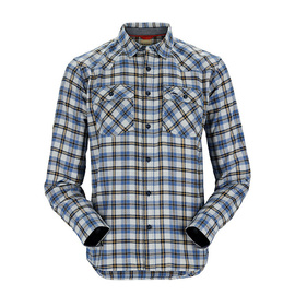 Simms Santee Flannel Admiral Blue/Navy Camp Pld