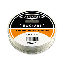 Vision Bakkari Thin Backing Orange 100yds 20lbs