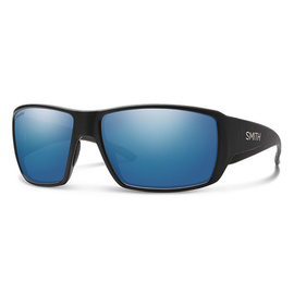 Smith Optics Sunglasses Guide's Choice Matte Black Polar Blue Mirror