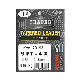 Traper Tapered Leader Trout - 2,74m