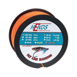 Hends Fly Line Backing Orange Fluo 100 yds 30lbs