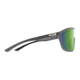 Smith Optics Sunglasses Boomtown Matte Cement Polar Green Mirror