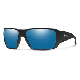 Smith Optics Sunglasses Guide's Choice XL Matte Black Polar Blue Mirror