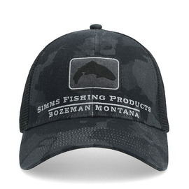 Simms Trout Icon Trucker Regiment Camo Carbon