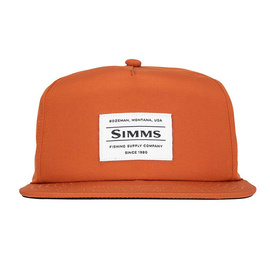 Simms Unstructured Flat Brim Cap Orange