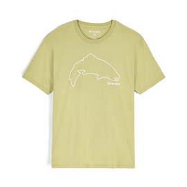 Simms Trout Outline T-Shirt - Tent Green