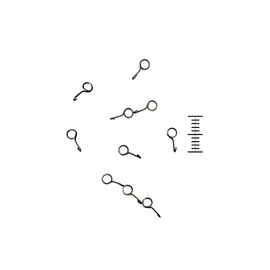 Pacchiarini Interchangeble Hooks – Open (Tail) S 10 pcs.