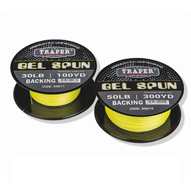 Traper Gel Spun Backing, Yellow 200yd