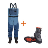 Simms Outfits Freestone Stockingfoot Midnight + Freestone Boot Gunmetal Rubber