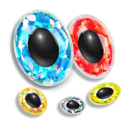 Sybai 3D Epoxy Eyes Holographic