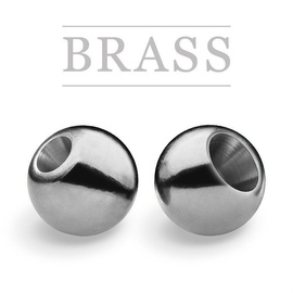 Brass Beads Silver Nickle