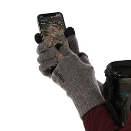 Simms Wool Full Finger Glove Steel