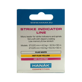 Hanak Strike Indicator Line 50m Fluo white