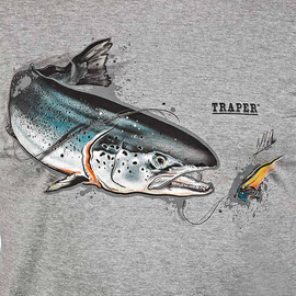 Traper t-shirt Art Salmon Dark Gray