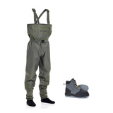 Vision Set Rio Vanda Waders + Atom Felt Wading Boots