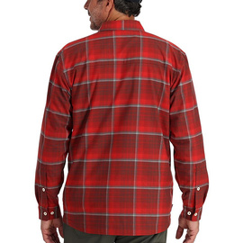 Simms ColdWeather Shirt Cutty Red Asym Ombre Plaid