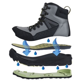 Hodgman H5 H-Lock Wade Boot + WadeTech Sole + Studded WadeTech Sole