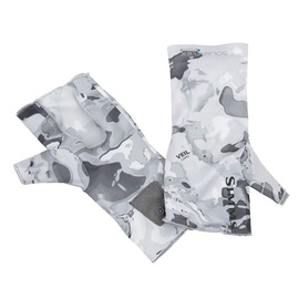 Simms SolarFlex No-Finger SunGlove Cloud Camo Grey