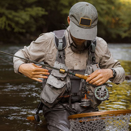 Smith Creek Rod Clip+ Green with zinger