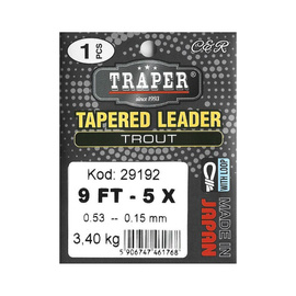 Traper Tapered Leader Trout - 2,74m