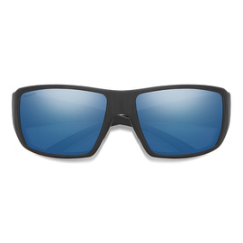 Smith Optics Sunglasses Guide's Choice Matte Black Polar Blue Mirror