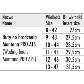 Traper Wadding Boots Montana PRO ATS