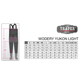 Traper Breathable Waders Yukon Light