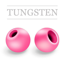 Regular Tungsten Beads Fluo Light Pink