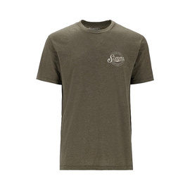 Simms Circle Lockup T-Shirt - Military Heather
