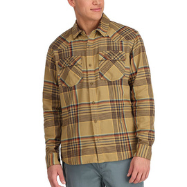 Simms Santee Flannel Camel/Navy/Clay Neo Plaid