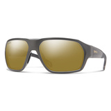 Smith Optics Sunglasses Deckboss Matte Gravy Polar Bronze Mirror