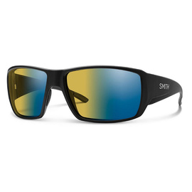 Smith Optics Sunglasses Guide's Choice Matte Black Polarchromic Yellow Blue Mirror