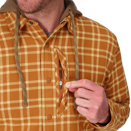 Simms Coldweather Hooded Shacket Wakemup Plaid - Stonefly