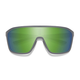 Smith Optics Sunglasses Boomtown Matte Cement Polar Green Mirror